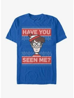 Where's Waldo Waldo Seen Me Christmas Pattern T-Shirt