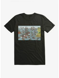 Where's Waldo? Search The Pirate Ships T-Shirt