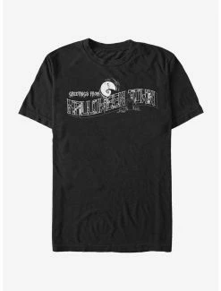 Disney The Nightmare Before Christmas Greetings Halloween Town T-Shirt