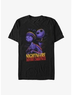 Disney The Nightmare Before Christmas Jack And Sally Sunset T-Shirt