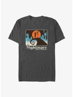 Disney The Nightmare Before Christmas Retro Jack & Sally Scene T-Shirt