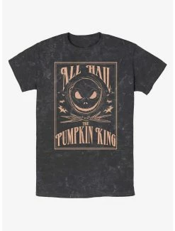 Disney The Nightmare Before Christmas Hail Jack The Pumpkin King Mineral Wash T-Shirt