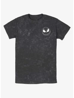 Disney The Nightmare Before Christmas Jack Skellington Pocket Mineral Wash T-Shirt