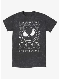 Disney The Nightmare Before Christmas Jack Spooky Icons Mineral Wash T-Shirt