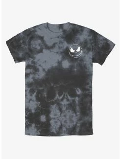 Disney The Nightmare Before Christmas Jack Skellington Pocket Tie-Dye T-Shirt