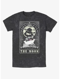 Disney The Nightmare Before Christmas The Moon Tarot Card Mineral Wash T-Shirt