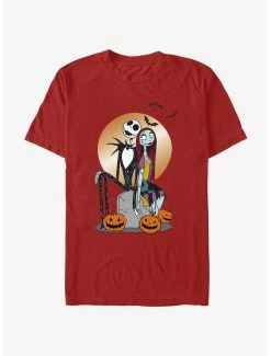 White Men Can't Jump Disney The Nightmare Before Christmas Jack & Sally Moon T-Shirt