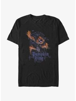 White Men Can't Jump Disney The Nightmare Before Christmas Pumpkin King Flames T-Shirt