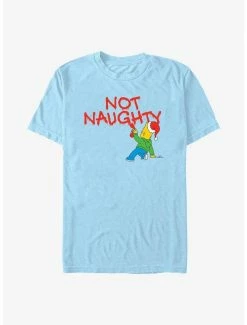 The Simpsons Holiday Bart Not Naughty T-Shirt