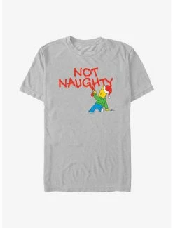 The Simpsons Holiday Bart Not Naughty T-Shirt